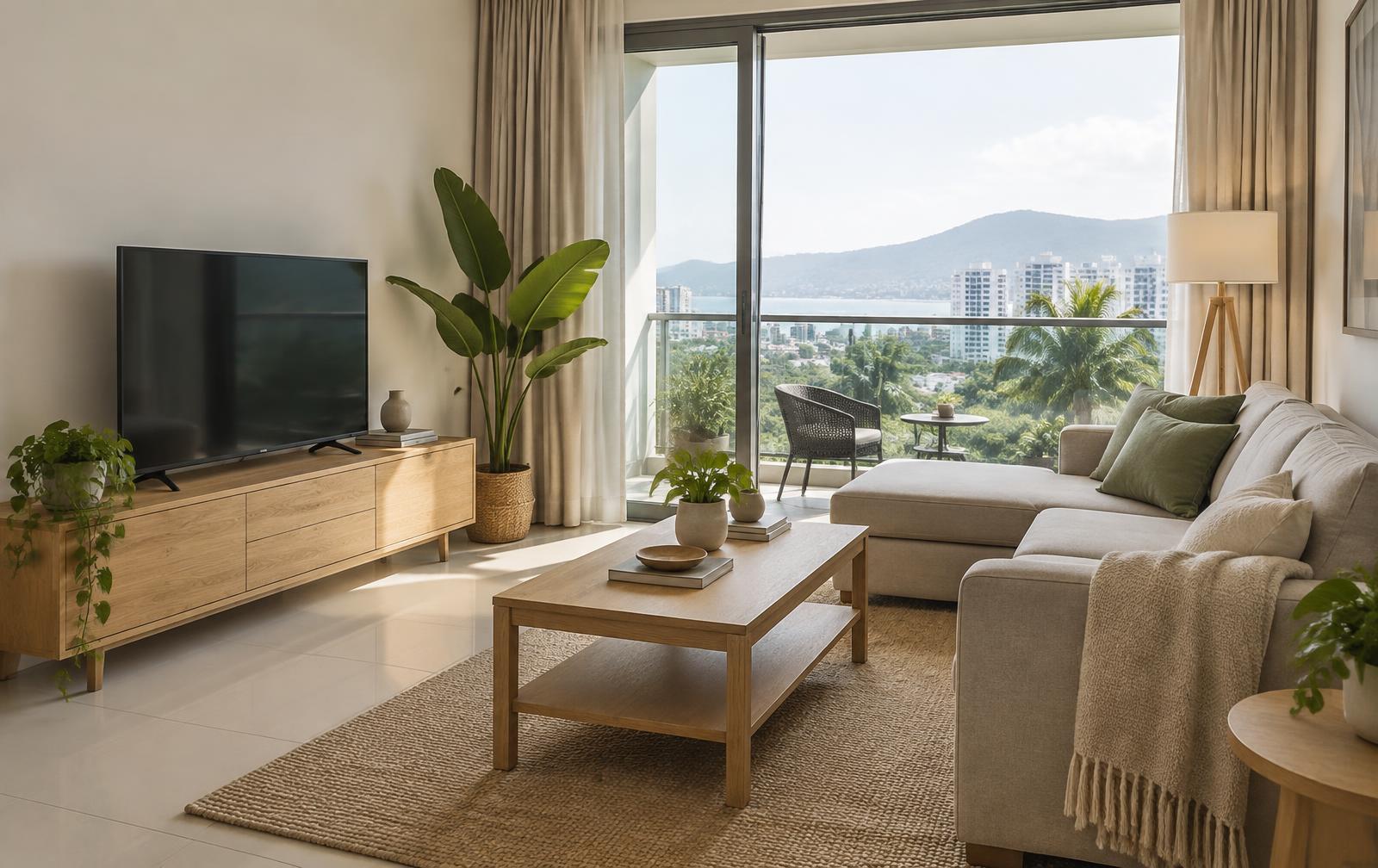 Representative interior of a rental-ready Penang apartment